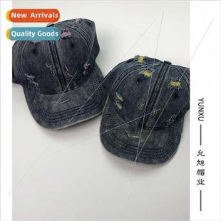 washed denim adjustable retro Brish men old cap New baseball