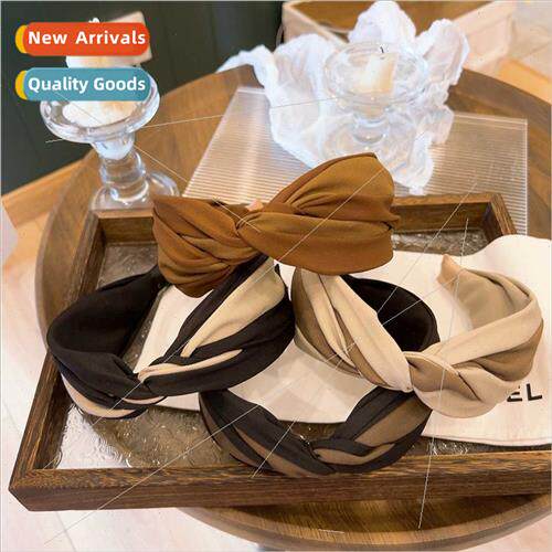 color blocking twisted paragraph  high skull top hairpin fab