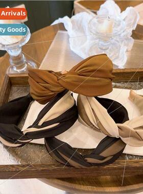 color blocking twisted paragraph  high skull top hairpin fab