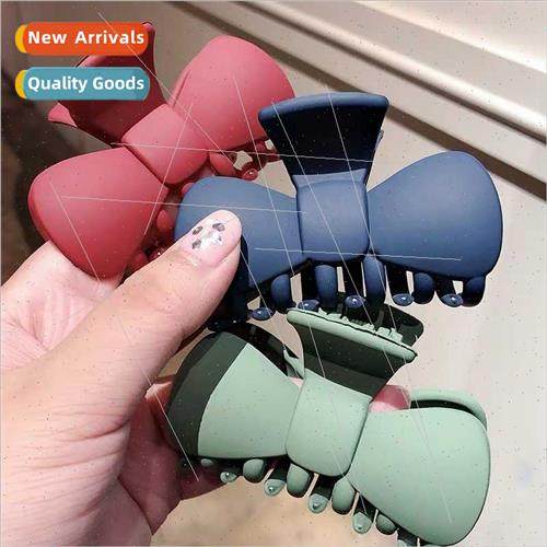 Japan bow tie hair clips frosted large bath hair grab clip h