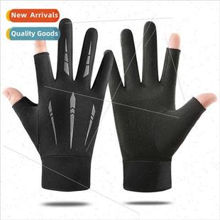 driv ice sunscreen women men gloves silk summer Spring