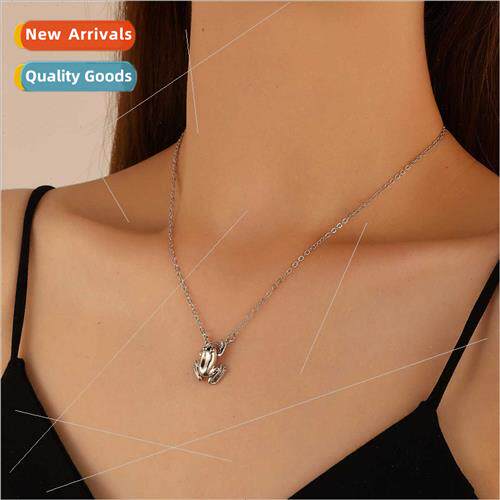 Frog Pendant Necklace 适用Men Women Europe Fashion Cute Anim
