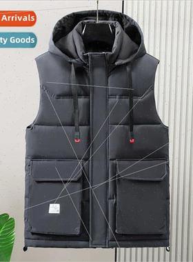 down cotton vest men winter new thickened sleeveless shoulde