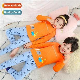 cotton set boys girls fall Children sweater underwear