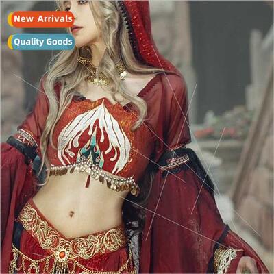 ancient waist chain bracelet headdress hollowed out flowers