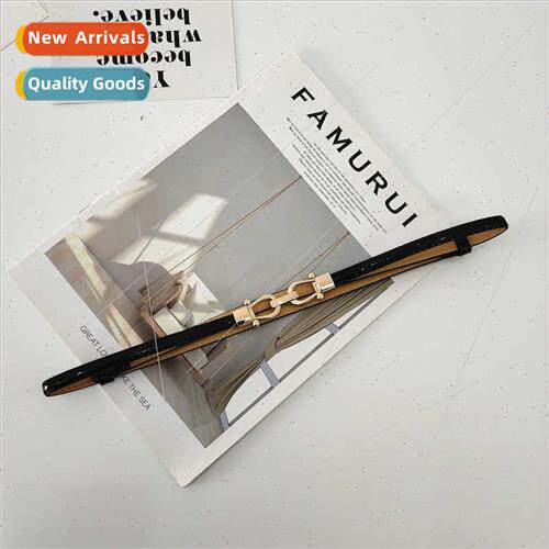 Buckle elastic waistband fine dress simple gold small hooks