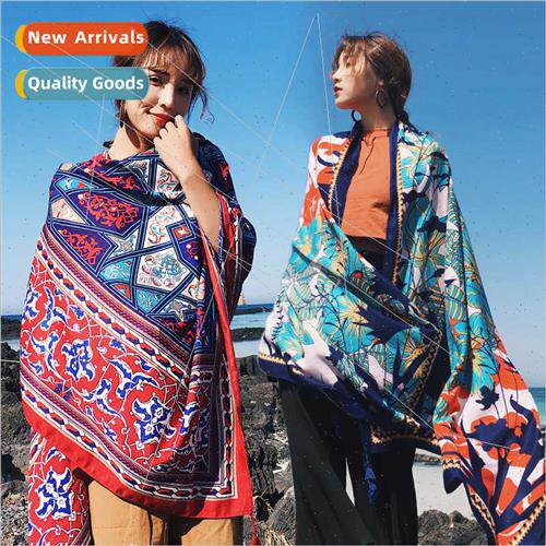 Scarf female spring autumn sunscreen cotton shawl dual-use s