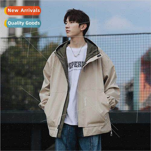 Jacket men spring fall winter 2023 new men fake twoPCS hoode图片