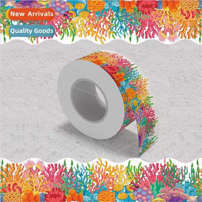 CM2304021 cartoon under sea coral border chalkboard decorati