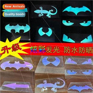 three colorful stickers dimensional color Dazzle luminous