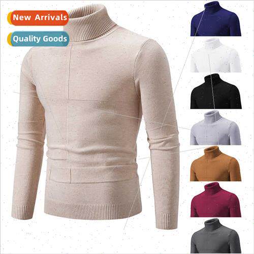 2023 autumn winter new Korean men fashion nd solid color kn