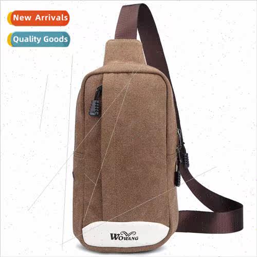 Multifunctional fashion shoulder sports canvas men chest bag