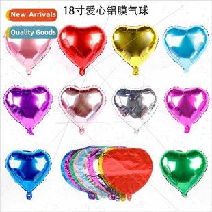 shaped aluminum foil festival heart balloon birthday inch