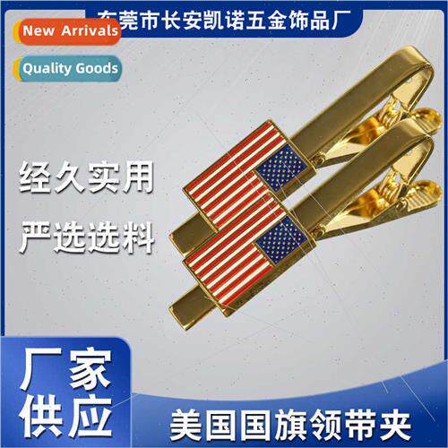 Men Business Formal Su Accessories  Flag Tie Clip High-grade