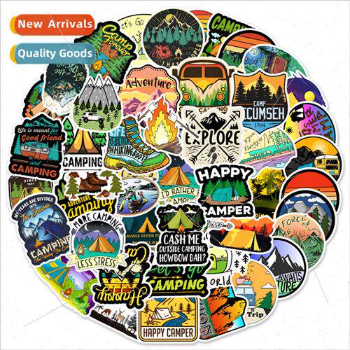 50 Outdoor Scenery Camping 1-ggage Laptop Mug Doodle Decorat