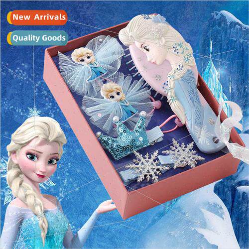 Bow Hair Clip Princess Elsa Headdress Children Hair Cards Fr