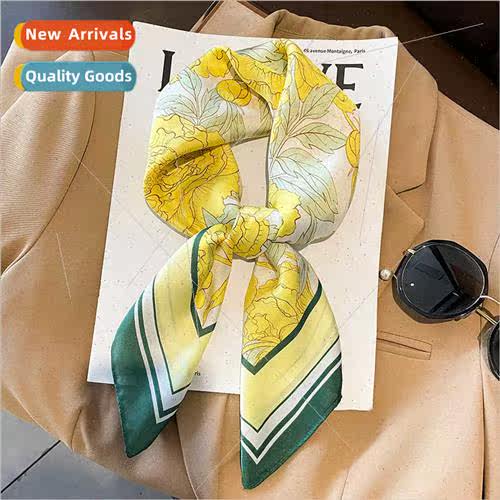 Korean  new fall winter fashion simulation silk scarf female