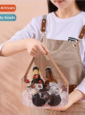 ins transparent desktop storage bucket multifunctional stora