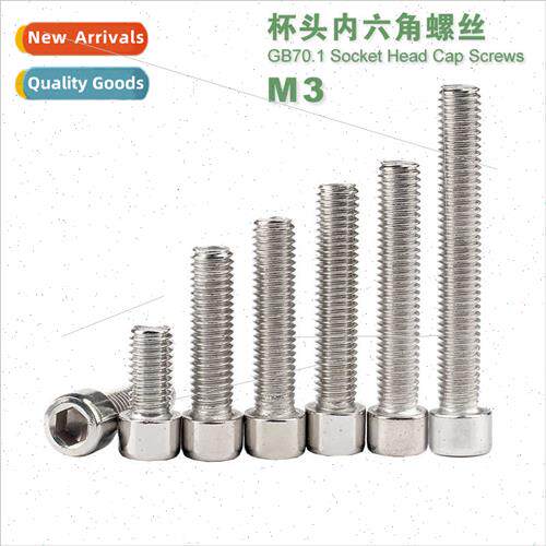 201 Stainless cup head hexagon socket screws M3*6 8 10 12 16