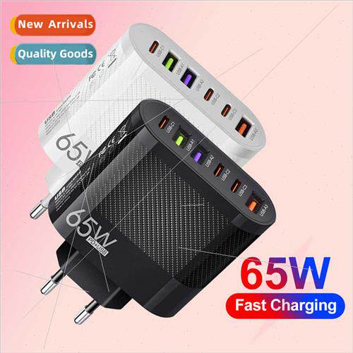 3.5A 3 Type-c+3USB Cell Phone Charger Multi-Port Charging He