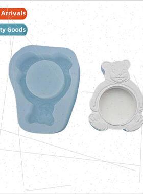 Cute Bear Candle Holder licone Mould DIY Candle Mould Handma