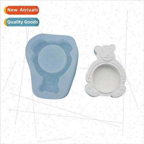 Cute Bear Candle Holder licone Mould DIY Candle Mould Handma