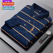 sleeved Paul fall polo cotton long men Striped shirt