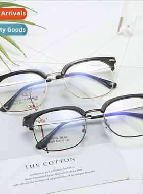A2020 retro TR90 metal half frame eyeglasses frames Korean