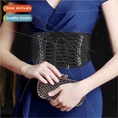 Europe super wide waist seal female belt fashion elastic ela