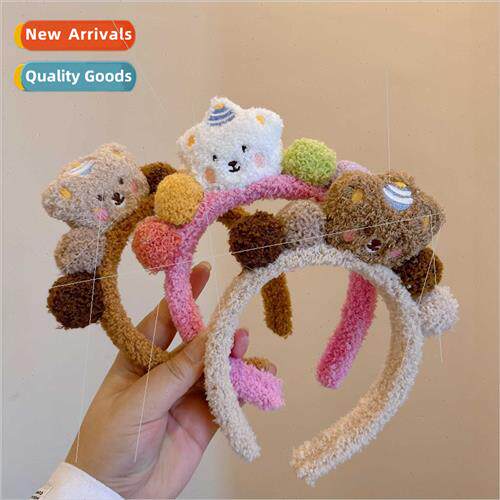 Autumn winter cute cute ltle doll teddy fur bear hair band h