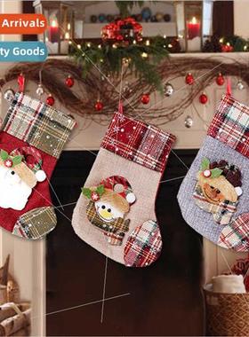 Christmas Decoration Supplies Medium Socks Santa Claus Snowm