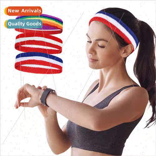 Rainbow Sports Headbands Outdoor Running Fness Sports Hairba