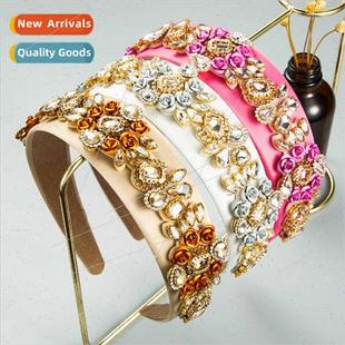 creative Europe alloy flower rhinesto Hair accessories bands