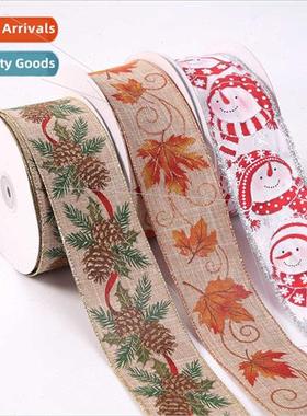 New Christmas ribbons diy materials holiday decorative ribbo