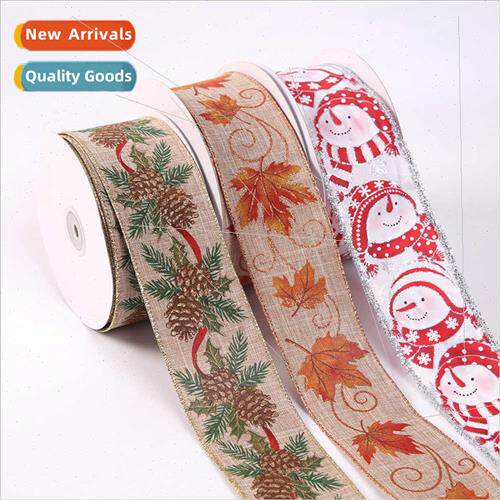New Christmas ribbons diy materials holiday decorative ribbo