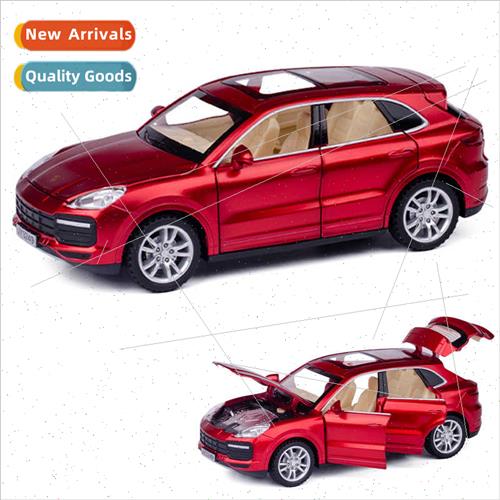Boxed 1:32 Porsche Cayenne alloy car model lights music 6 do