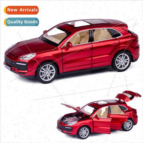 Boxed 1:32 Porsche Cayenne alloy car model lights music 6 do