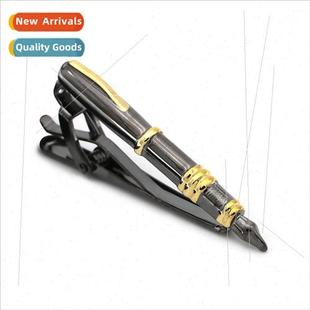 Gun Black Pen Business Tie Jewelry Shape Clip Men