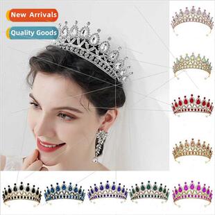 Europa Bridal Headdress Vintage xury Princess Crown Hair Ban