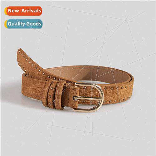 Velvet Rivet Western Belt Easy Pin Buckle Women Claw Studs D
