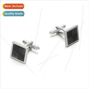 Square Enamel Cufflinks Men French Shirt Cufflinks Dress Cuf