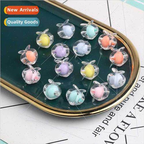diy handmade beading mixed color peach beads material inside