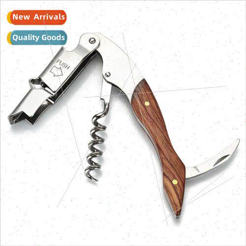Wooden Handle Wine Opener Can Opener Multifunctional Wine Op