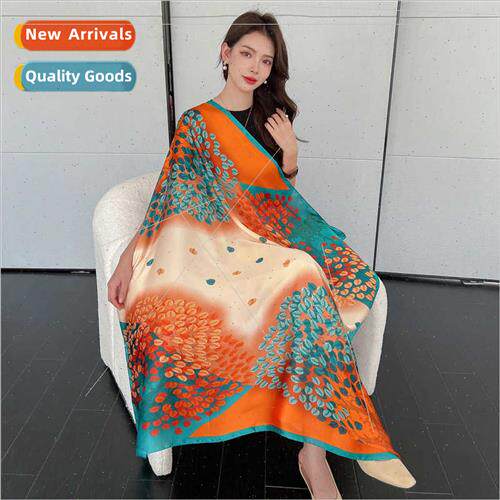 Ethnic new printing silk scarf live printing silk scarf spri