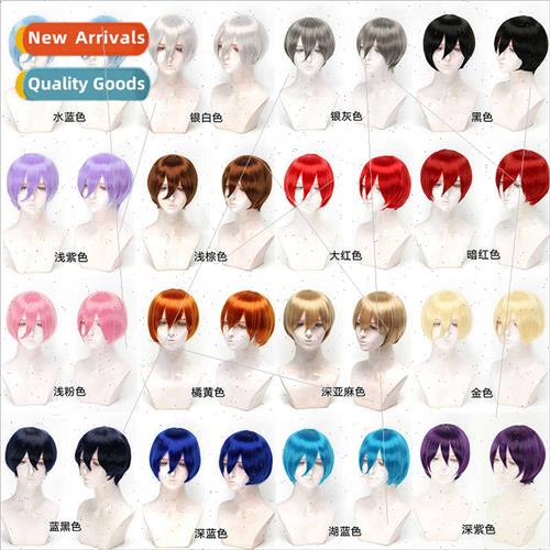 Europe anime cosplay wig High-temperature wire thickened  un