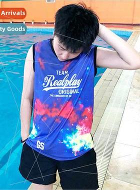 Bunch breasts 19 years new long LESTT swimsu printed women s