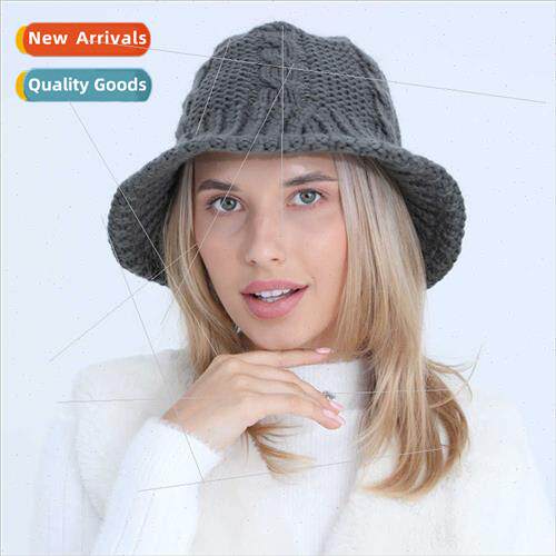 M932 twisted pot hat women new fall winter wool cap students