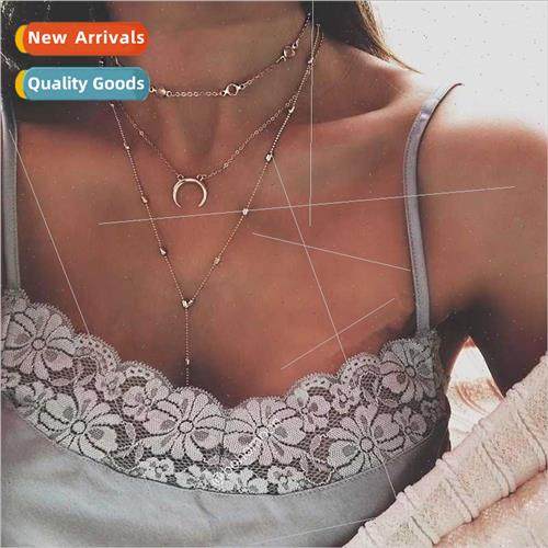 Bohemian Fashion Women Necklace Cowl Set Multi-layer Copper
