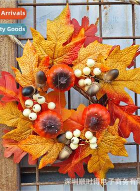 Thanksgiving Harvest Festival Maple Leaf Candle Holder Ornam