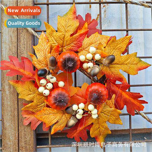 Thanksgiving Harvest Festival Maple Leaf Candle Holder Ornam